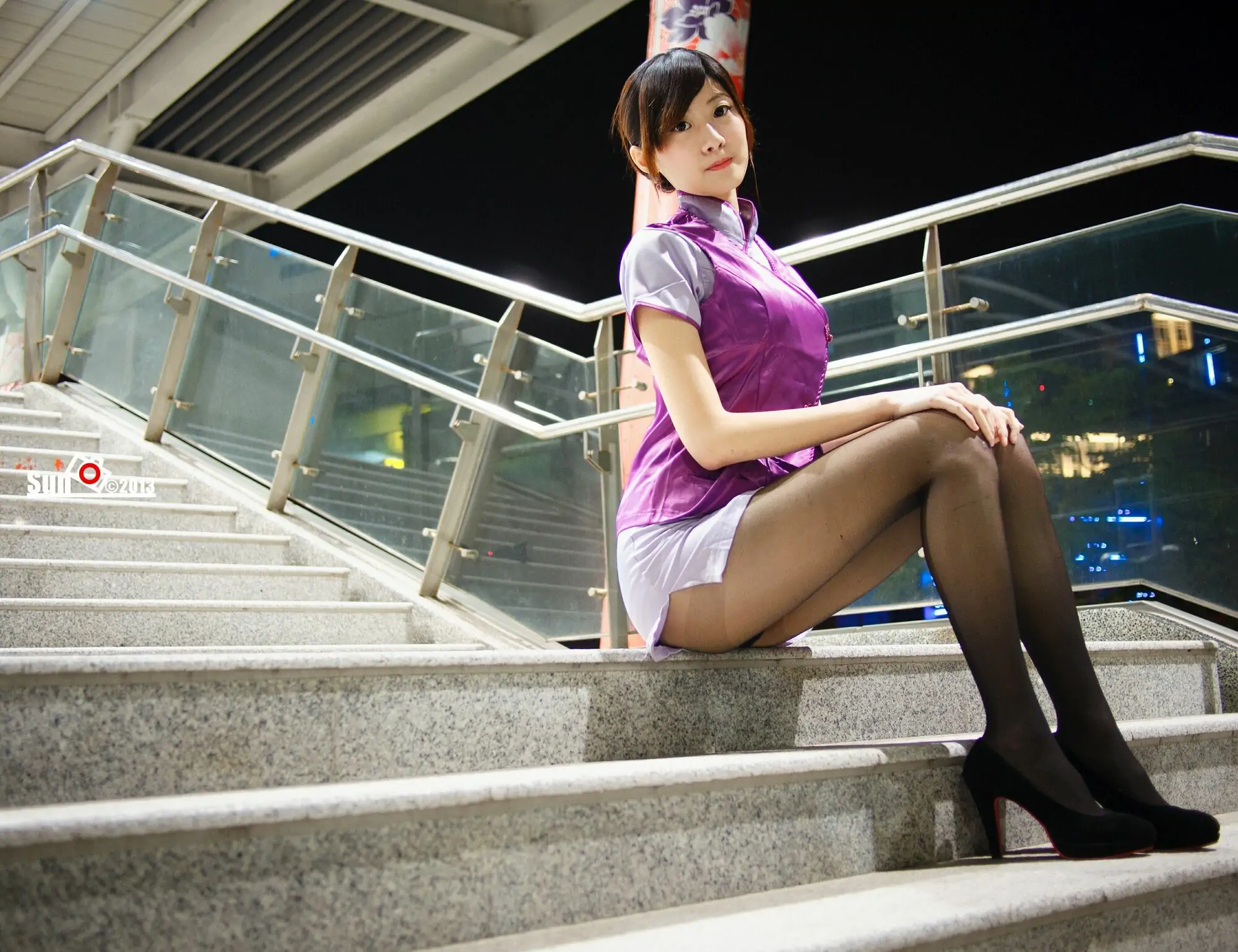 [台湾女神] 林茉晶 – 哈雷女警与空姐
