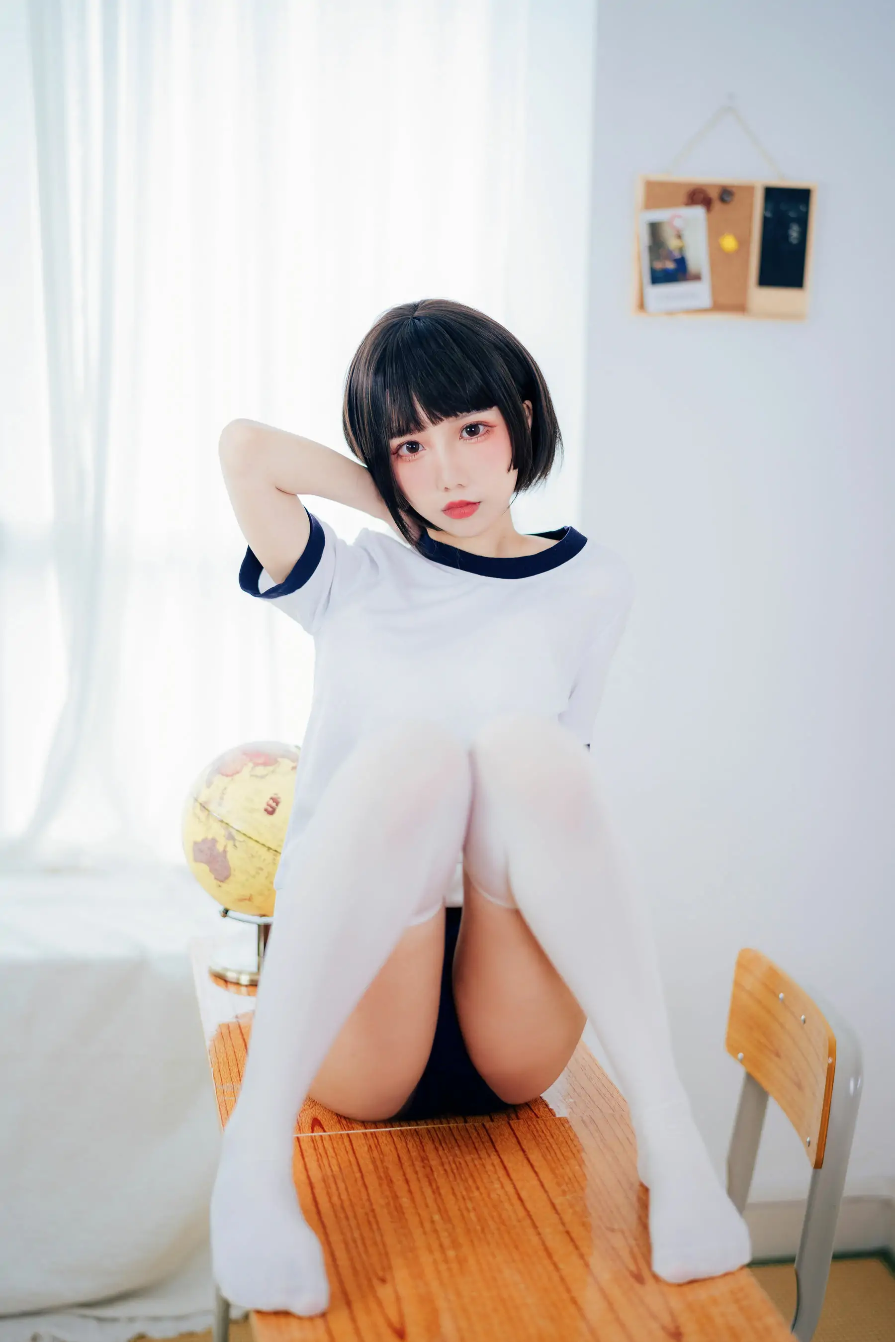 [网红COSER写真] 动漫博主果咩酱w – 体操服