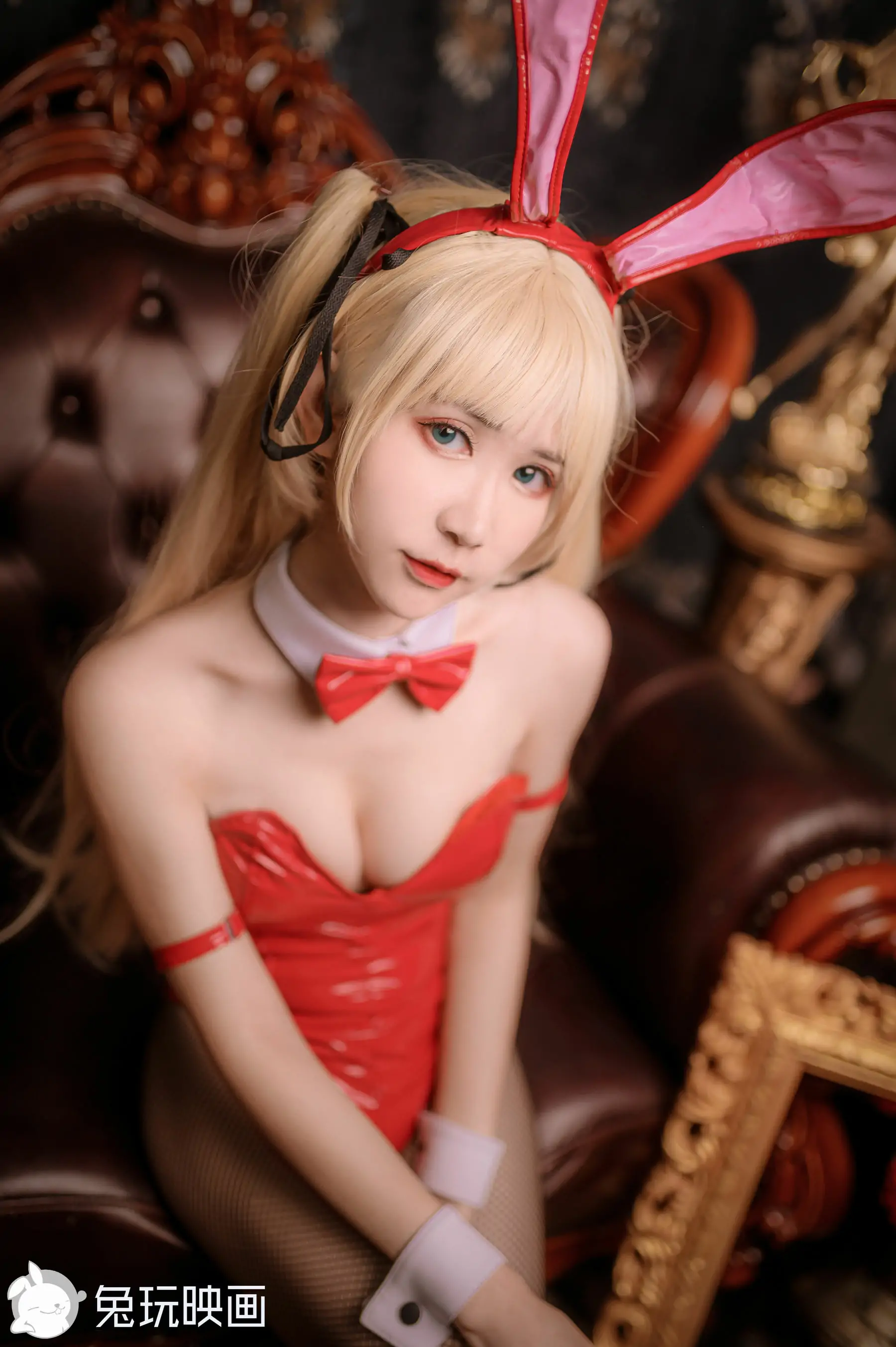 [兔玩映画] - 兔女郎 Vol.061 红黑
