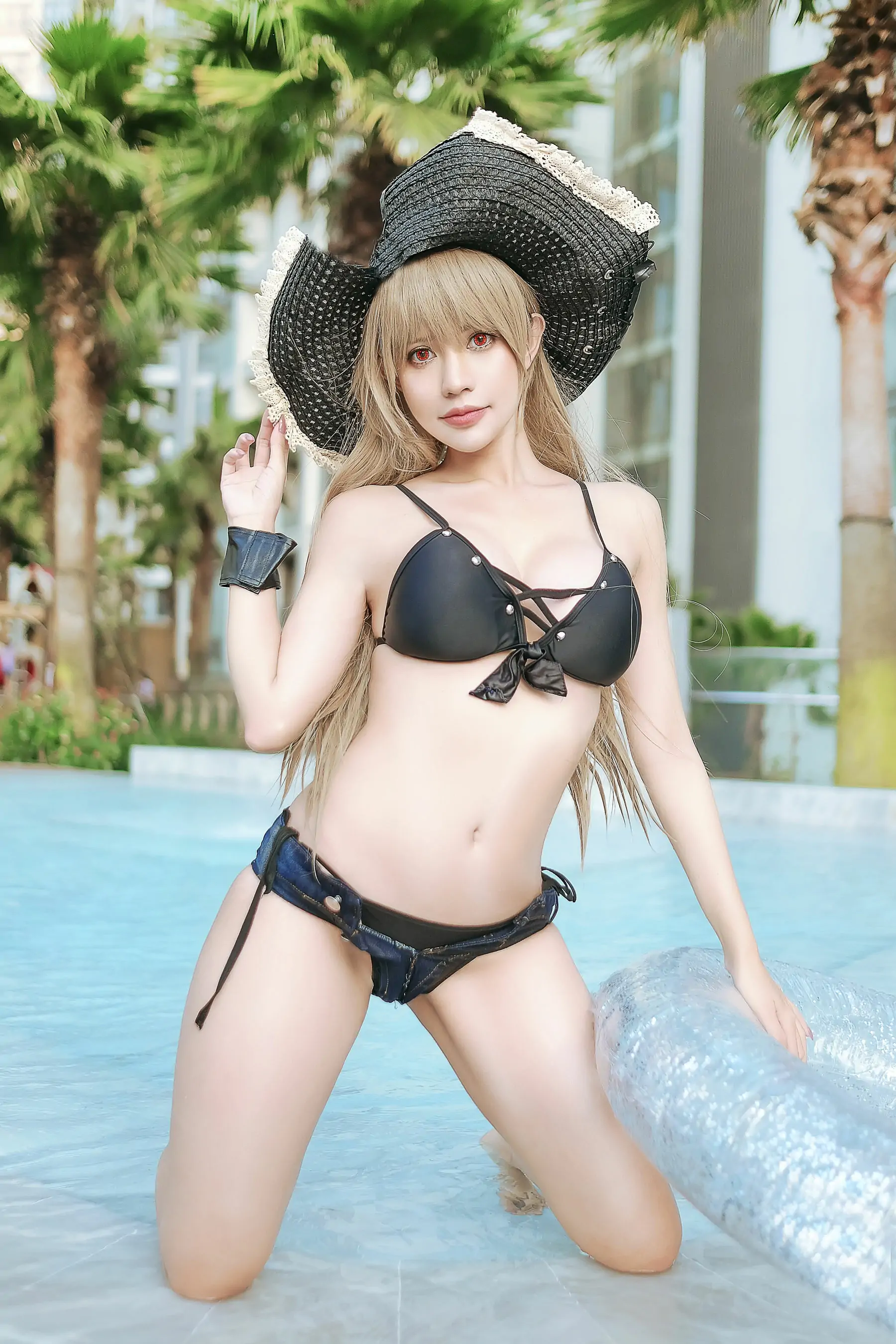 [福利COS] PingPing – Jean Bart Swimsuit