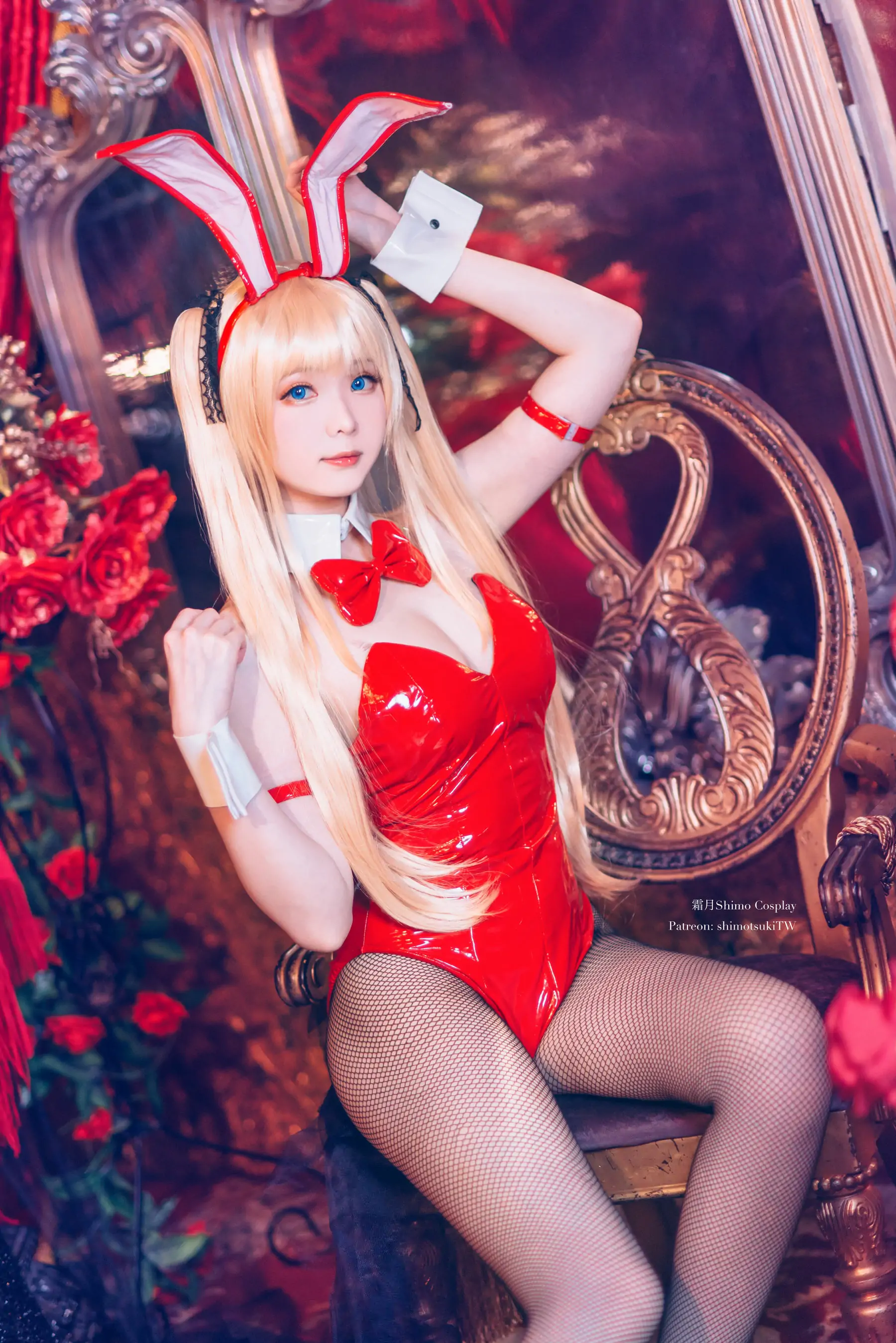 [福利COS] 微博妹纸霜月shimo – 英梨梨 兔女郎