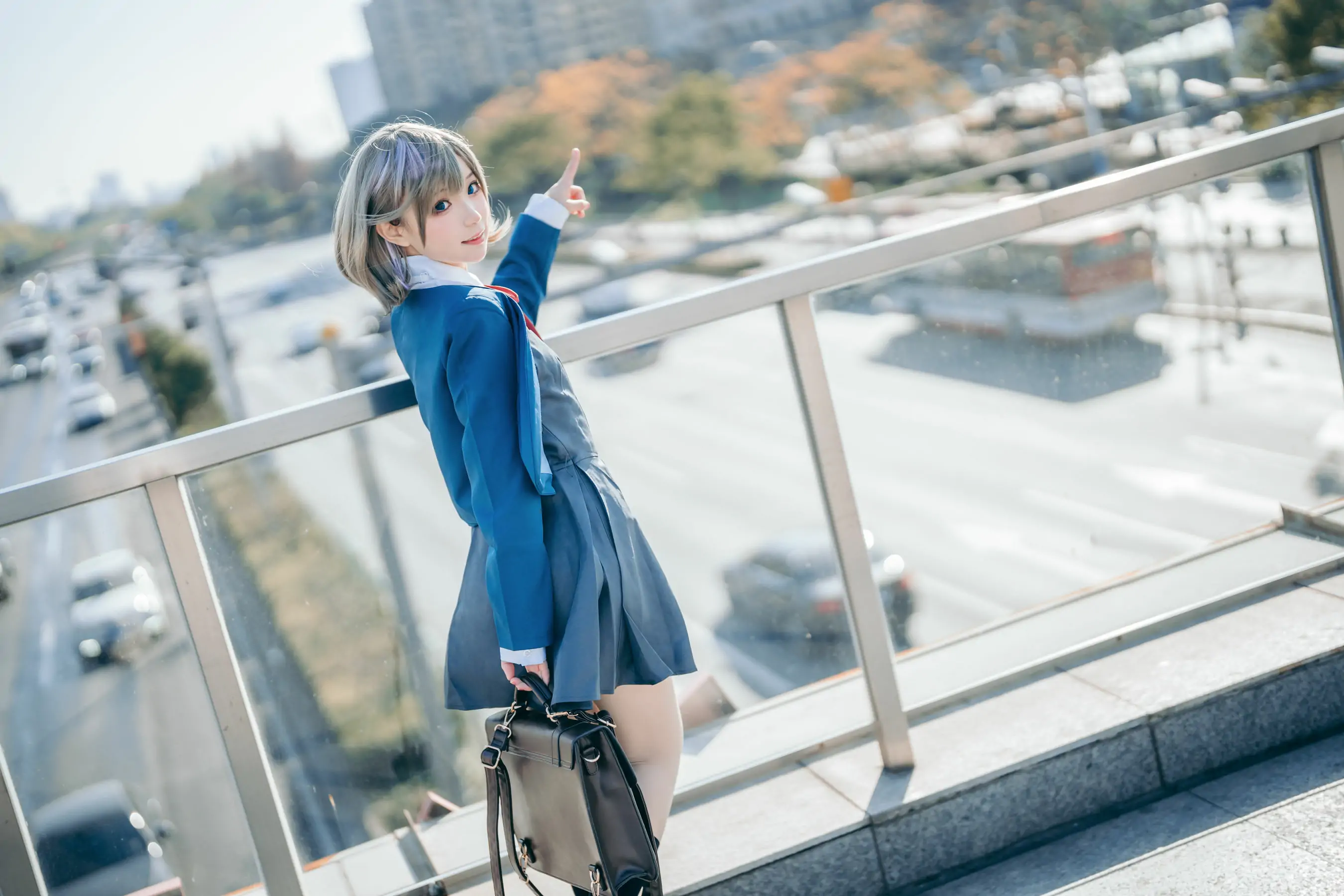[网红COSER] 花柒Hana – 唐可可校服