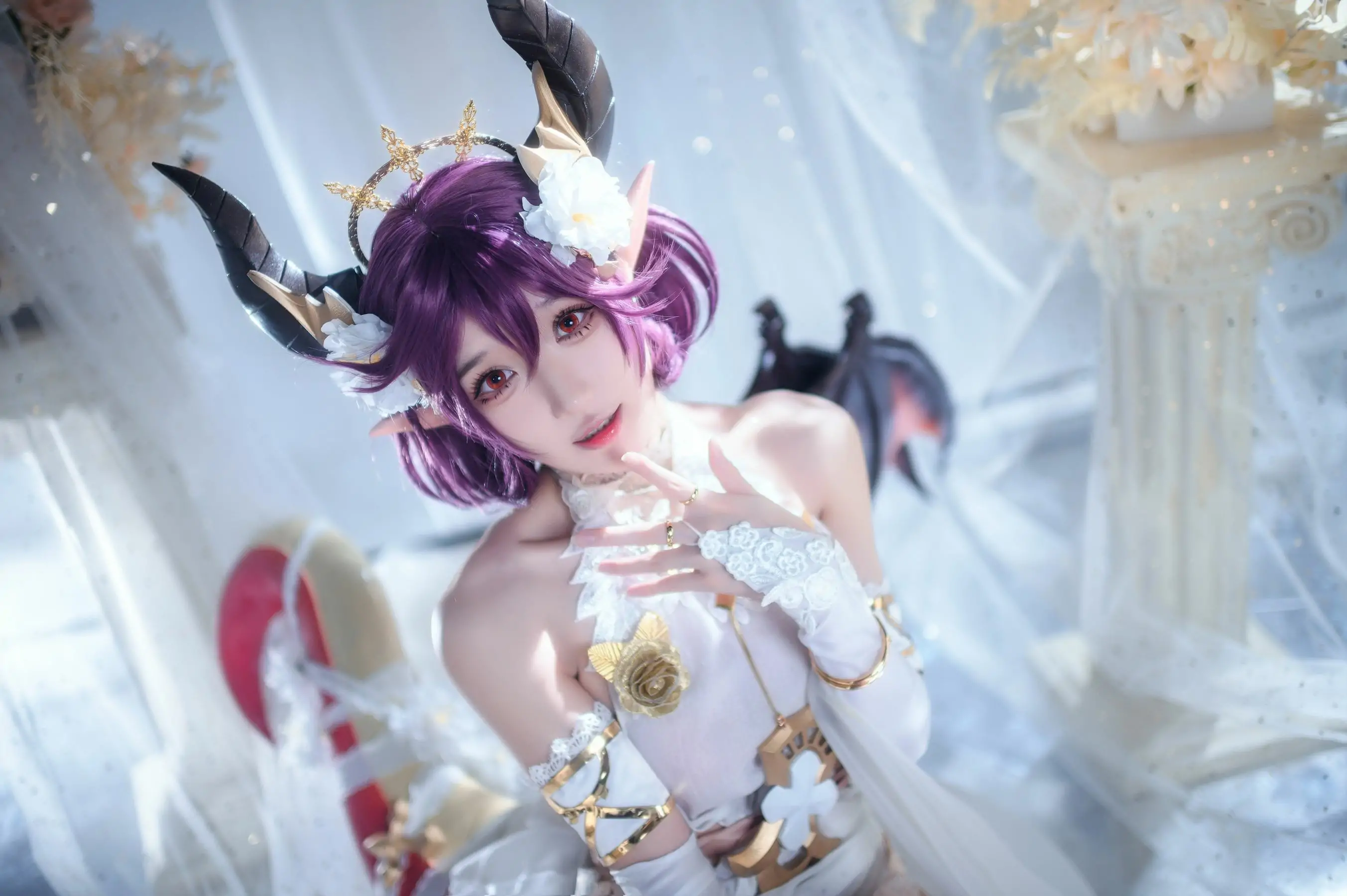 [福利COS] 动漫博主阿包也是兔娘 – 碧蓝幻想古蕾娅 龙娘