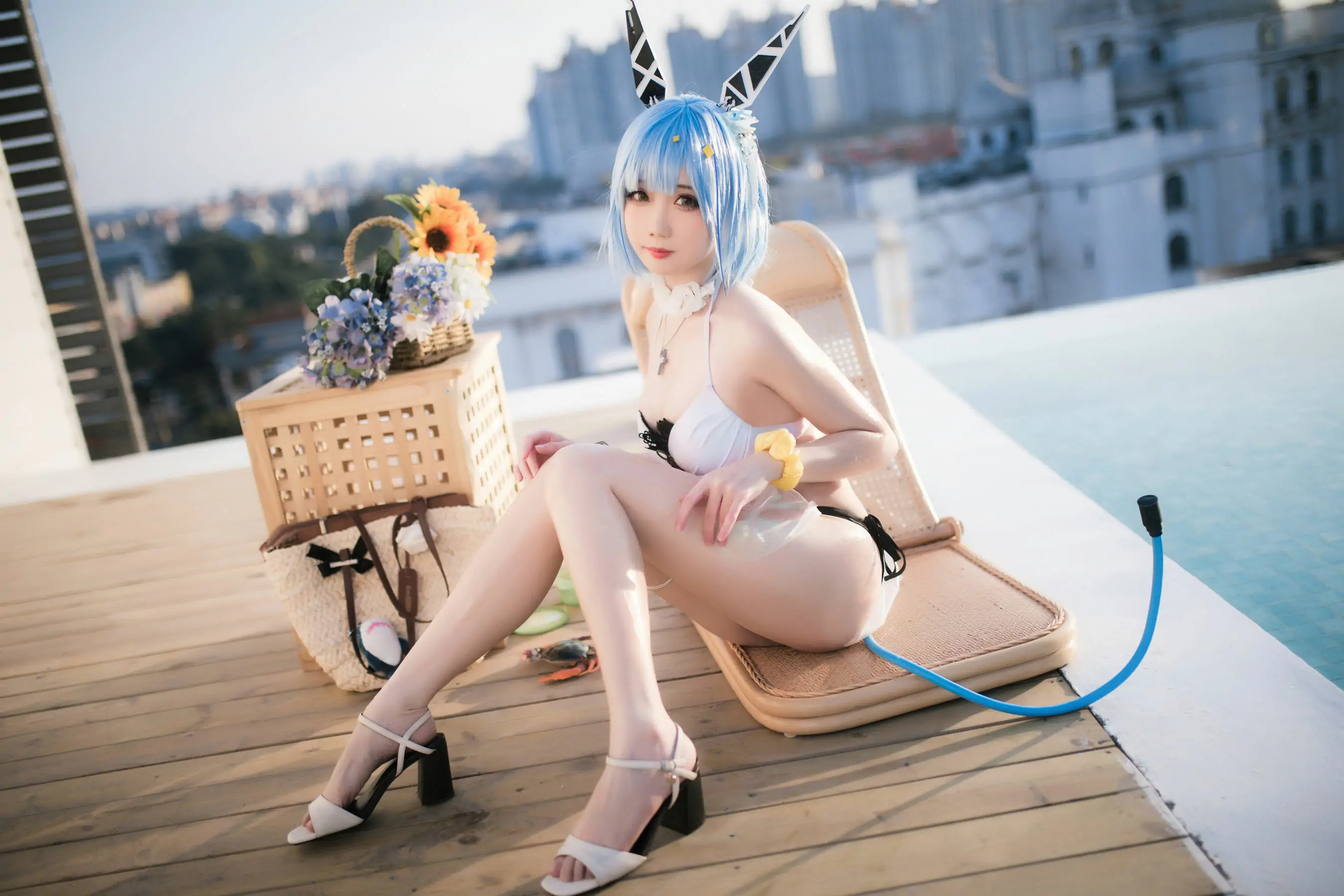 [福利COS] 焖焖碳 – 加斯科涅泳装