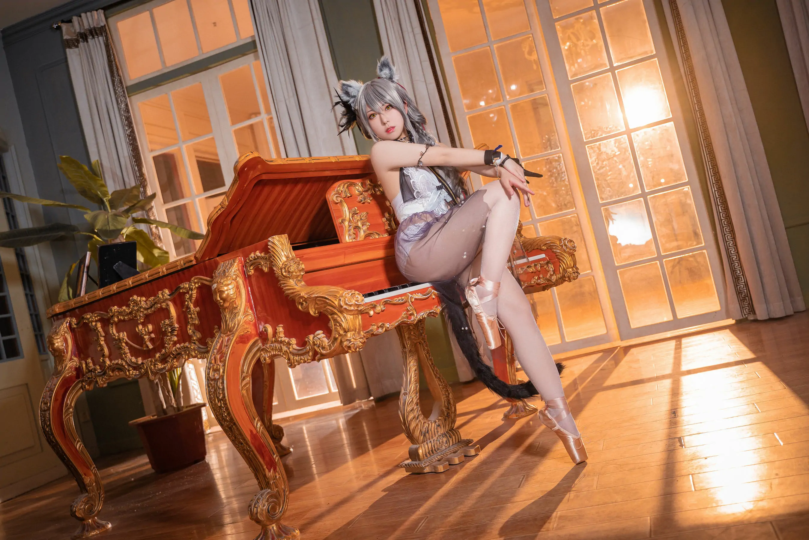 [福利COS] 虎森森 – 黑芭蕾