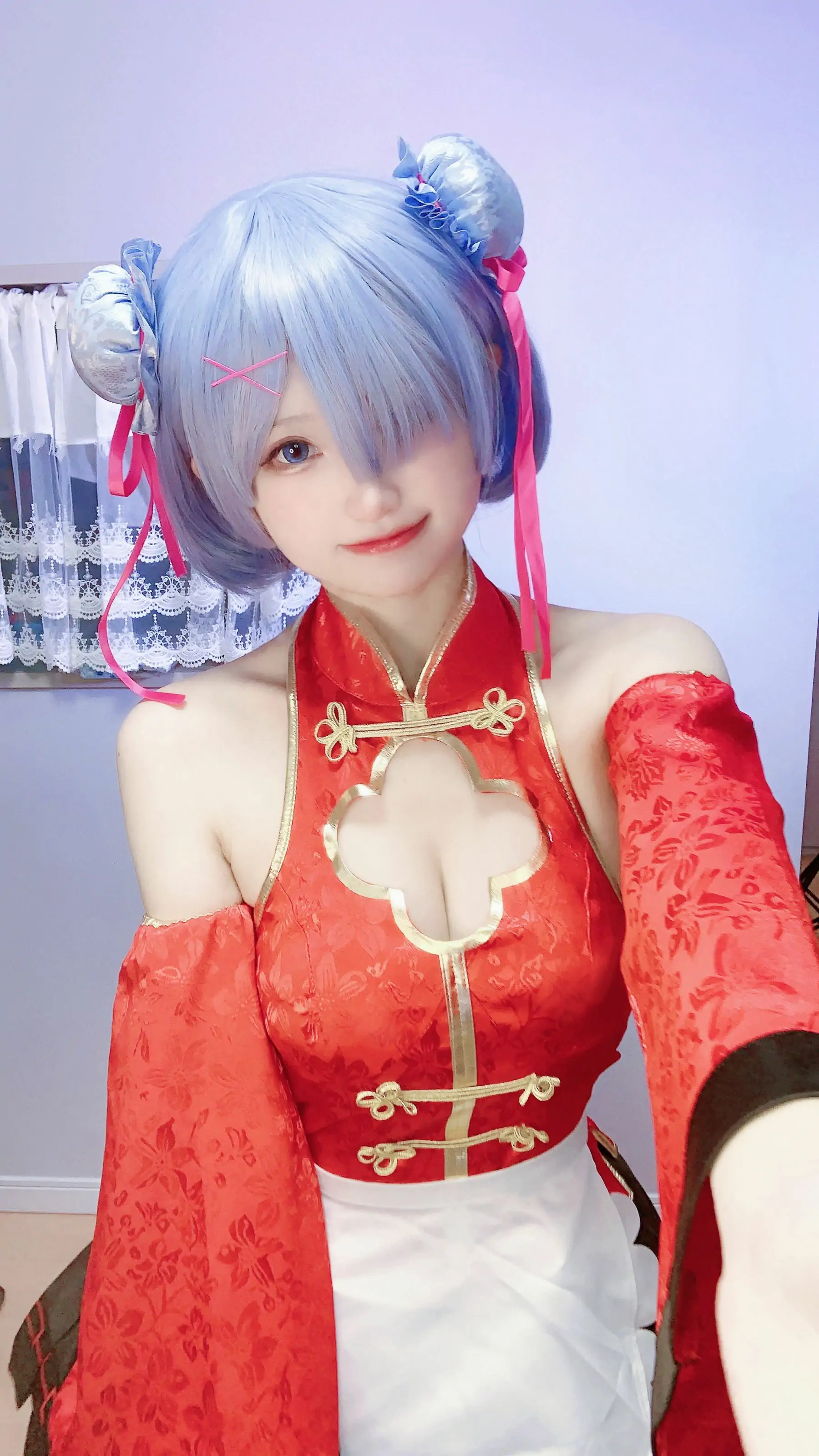 [福利COS] 千阳(ちよ) – 蕾姆旗袍