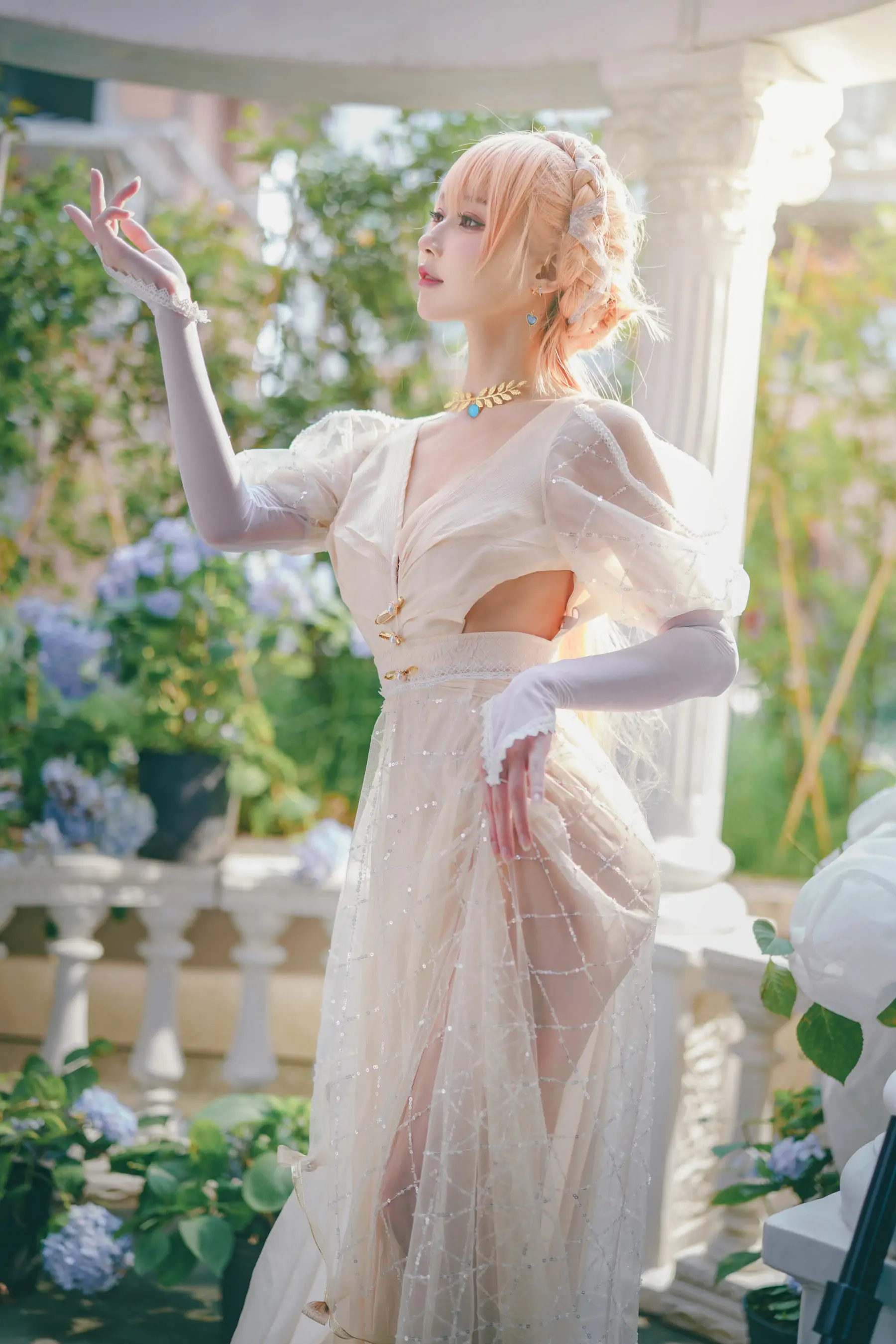 [福利COS] 动漫博主阿包也是兔娘 – 舰长图 OTS14