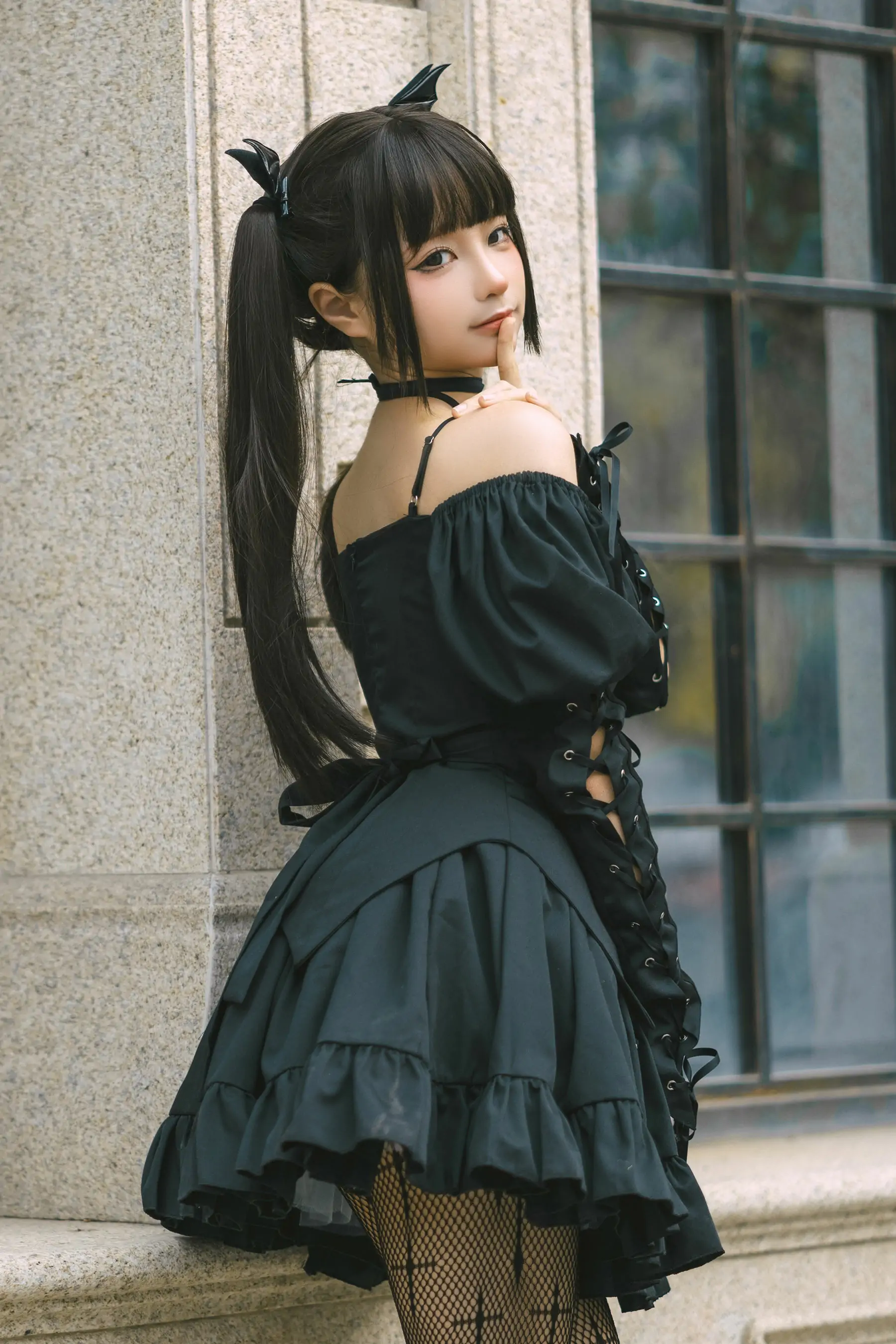 [福利COS] 动漫博主蠢沫沫 – 双马尾小恶魔