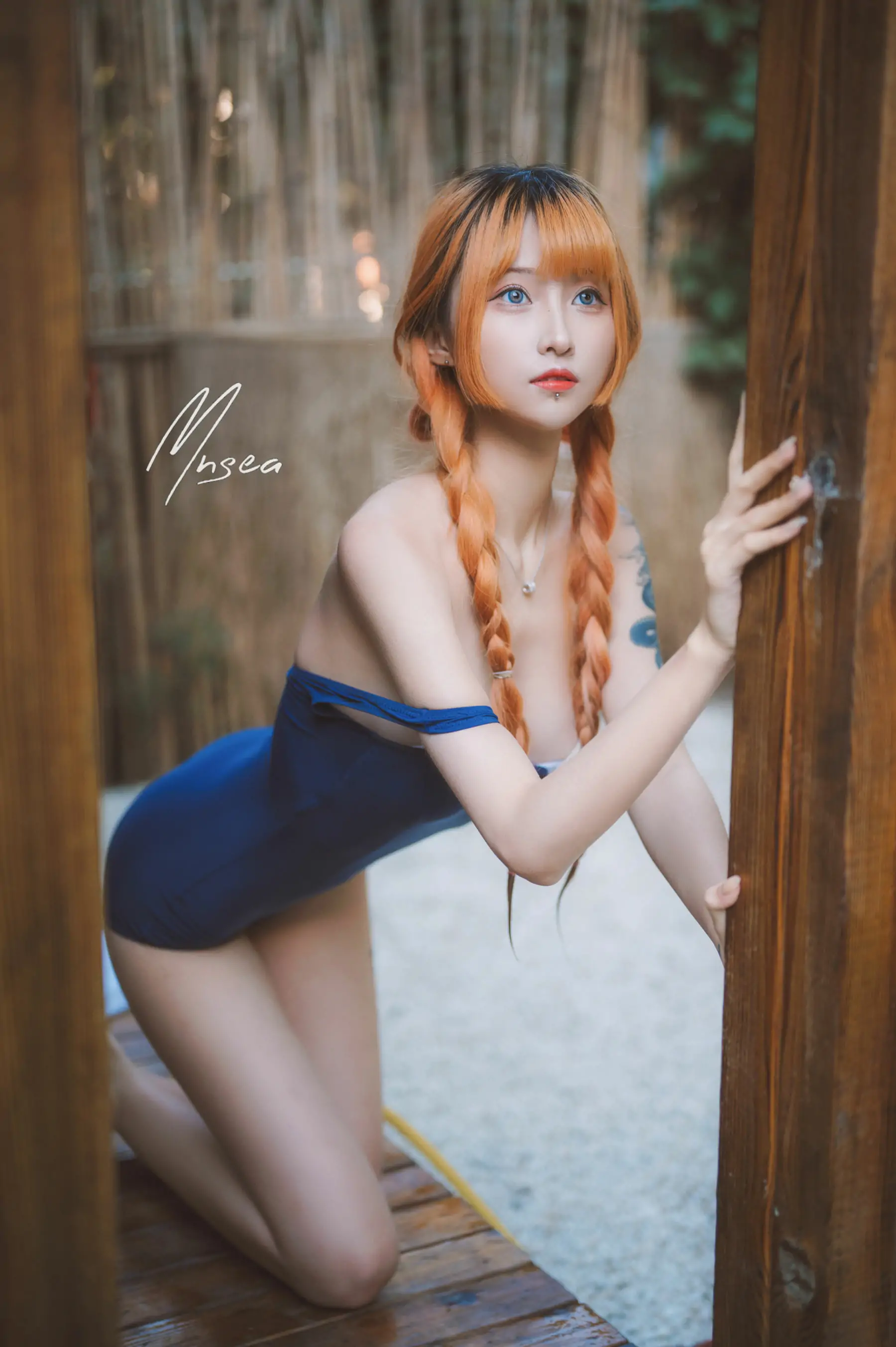 [福利COS] 妹抖青写真 – 死库水