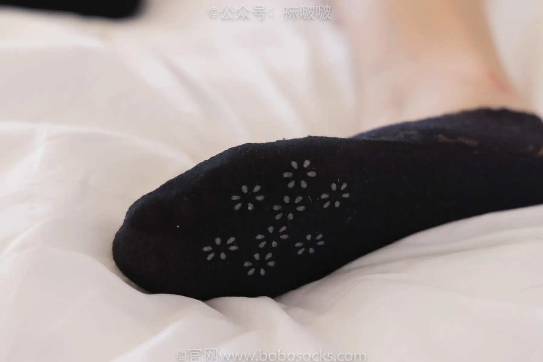 BoBoSocks袜啵啵 No.053 小甜豆-皮鞋、厚黑丝、黑色蕾丝船袜
