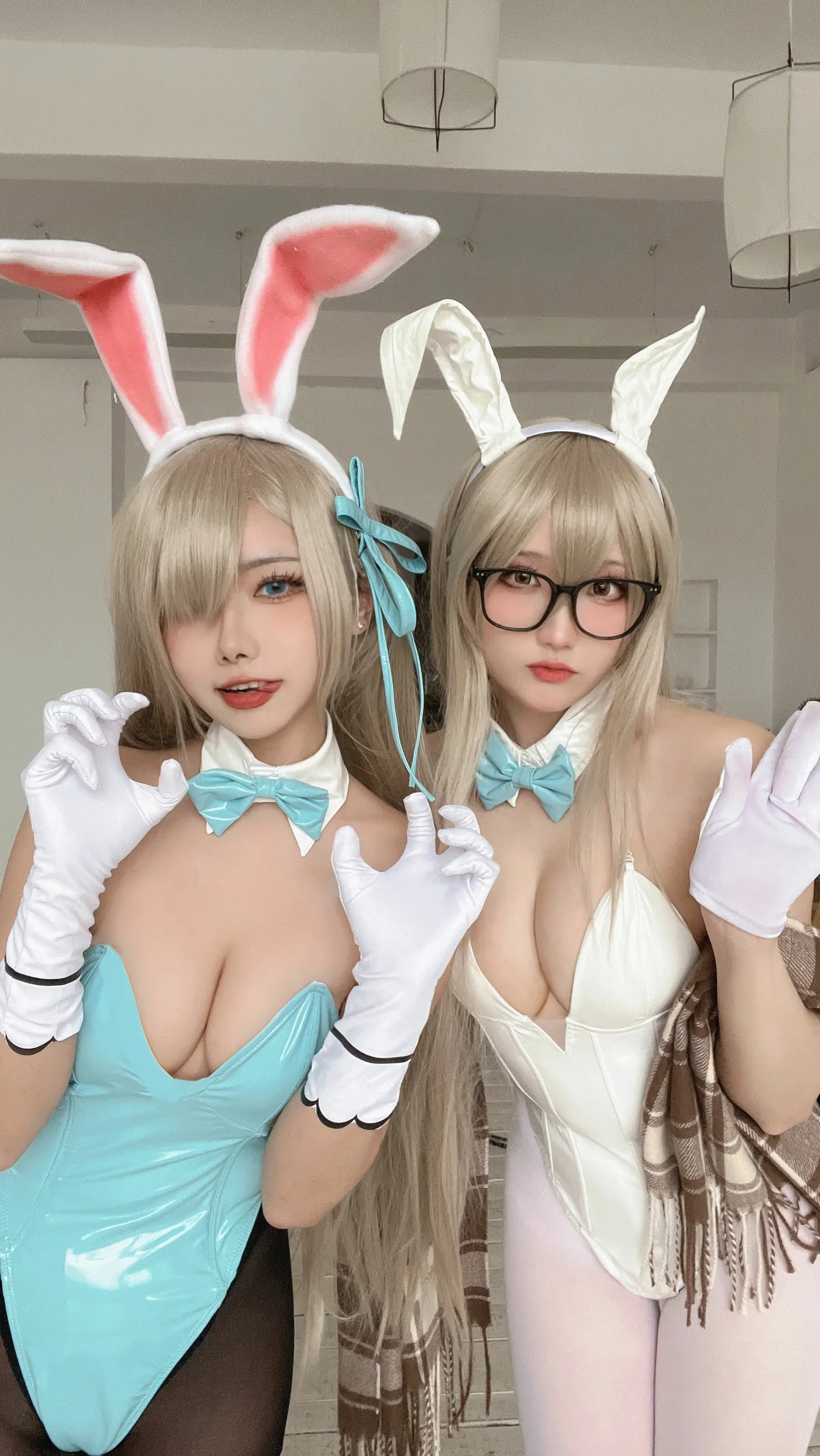 微博妹子Momoko葵葵&瓜希酱 – BA兔女郎