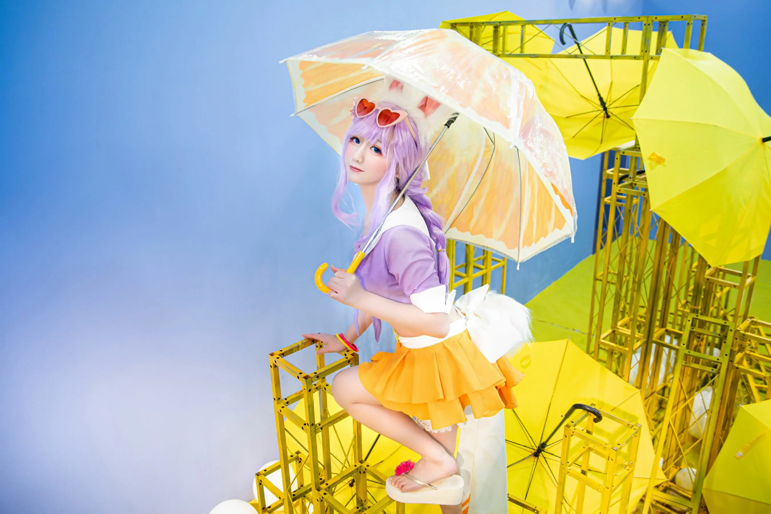 [Cosplay写真] 动漫博主弦音sic – 王者荣耀 公孙离蜜橘之夏