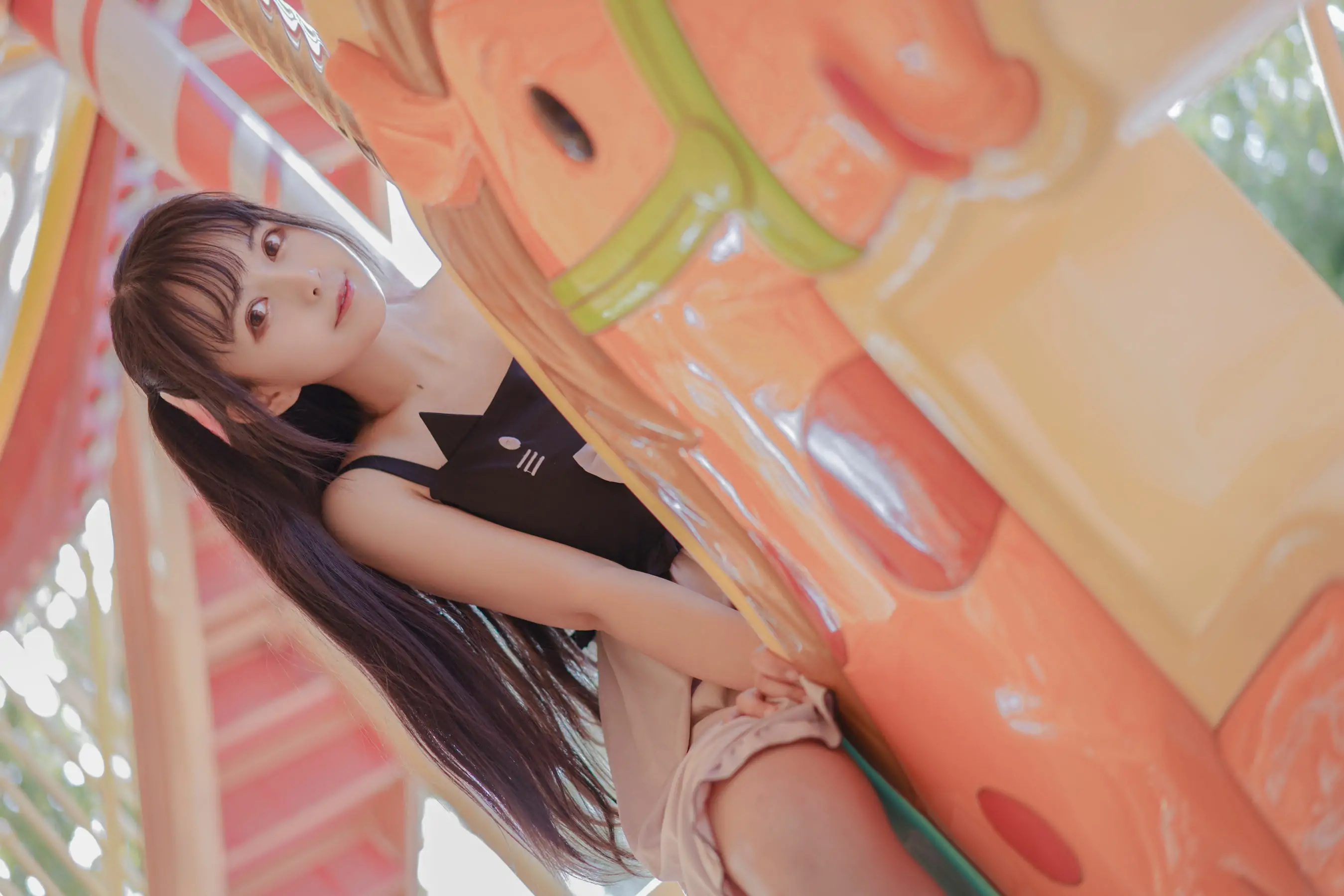 [Cosplay写真] 大眼萌妹黑猫猫OvO – pink