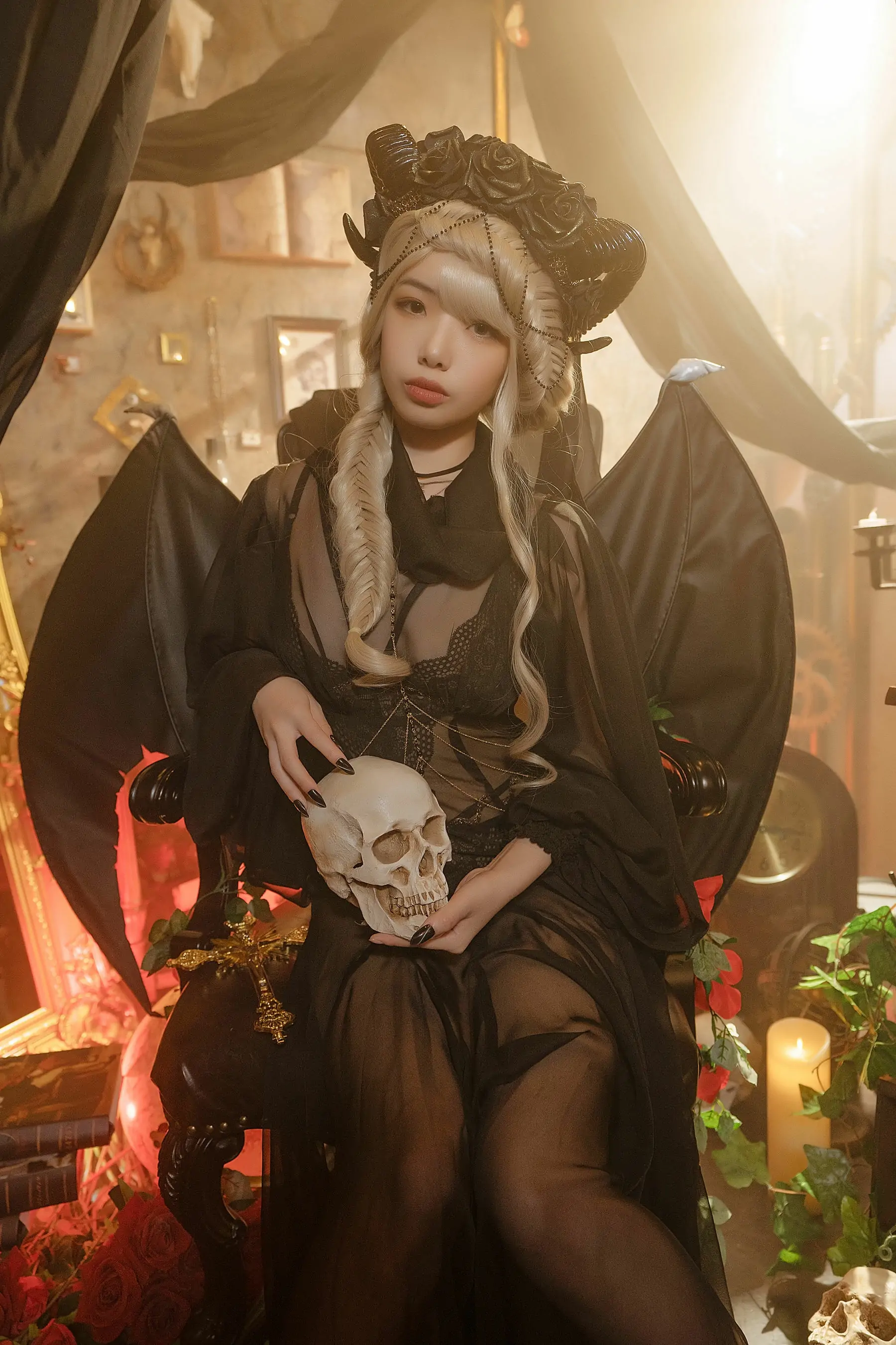 [萝莉COS] 雯妹 – 魅魔 gothic devil