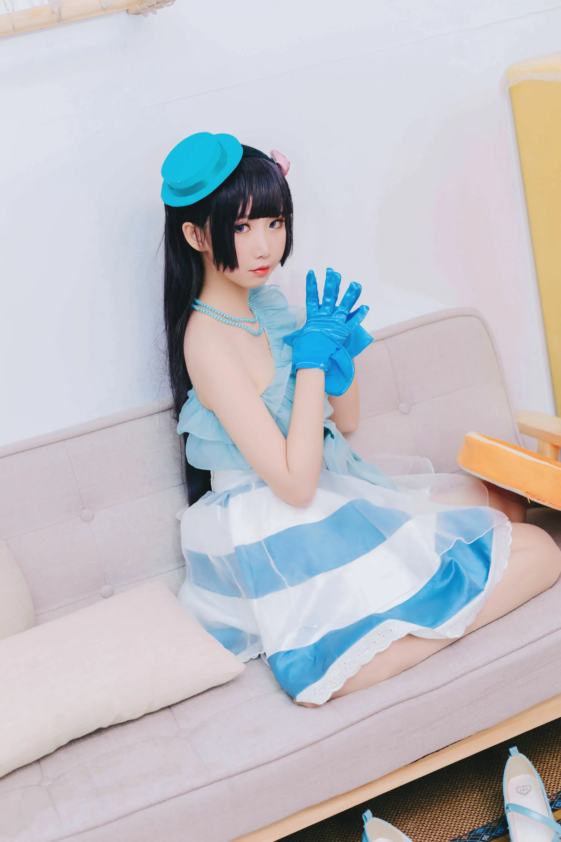 [萝莉COS] 面饼仙儿 – 黑猫打歌服