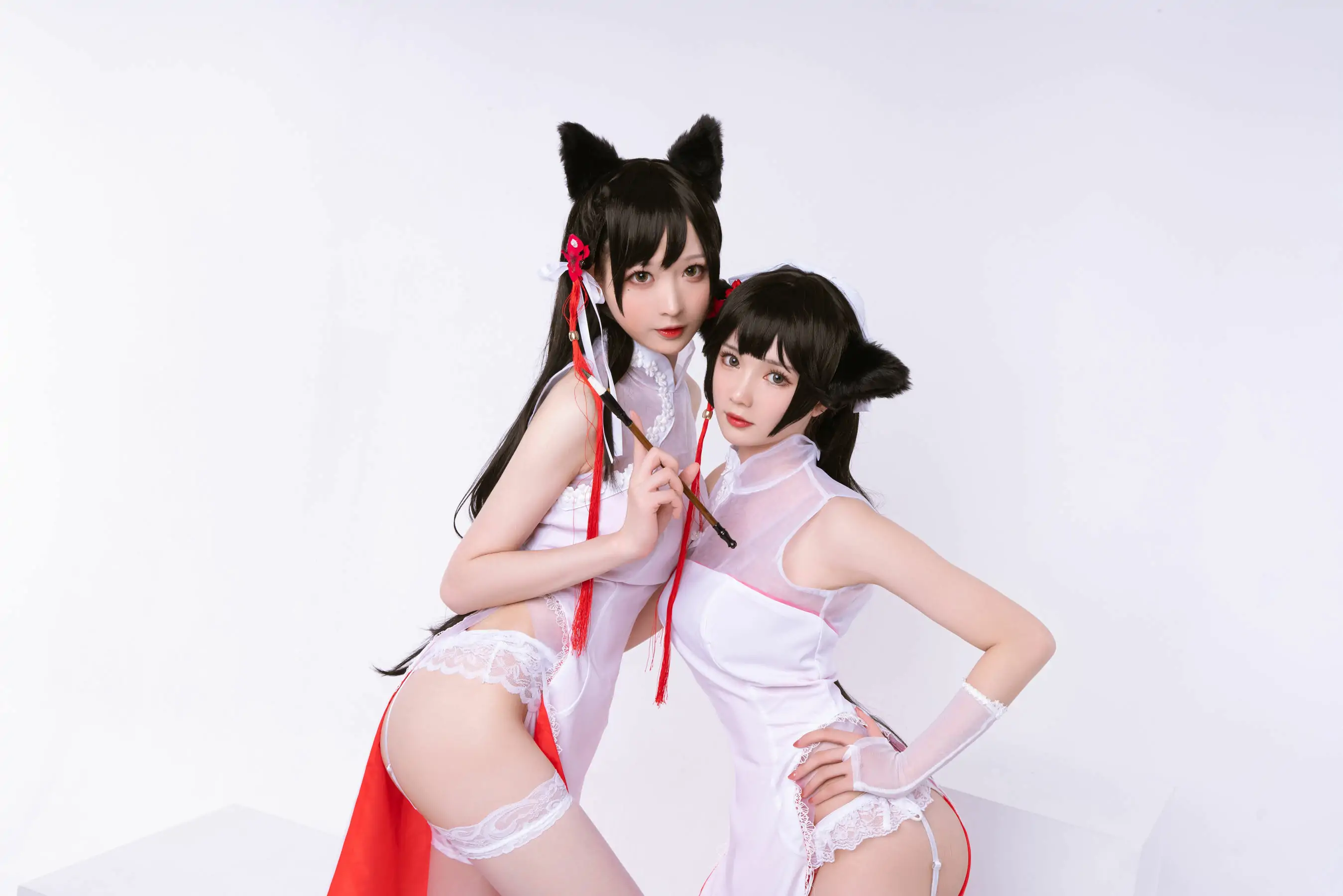 [萝莉COS] 南宫 – 高雄爱宕旗袍 南宫牙妹双人