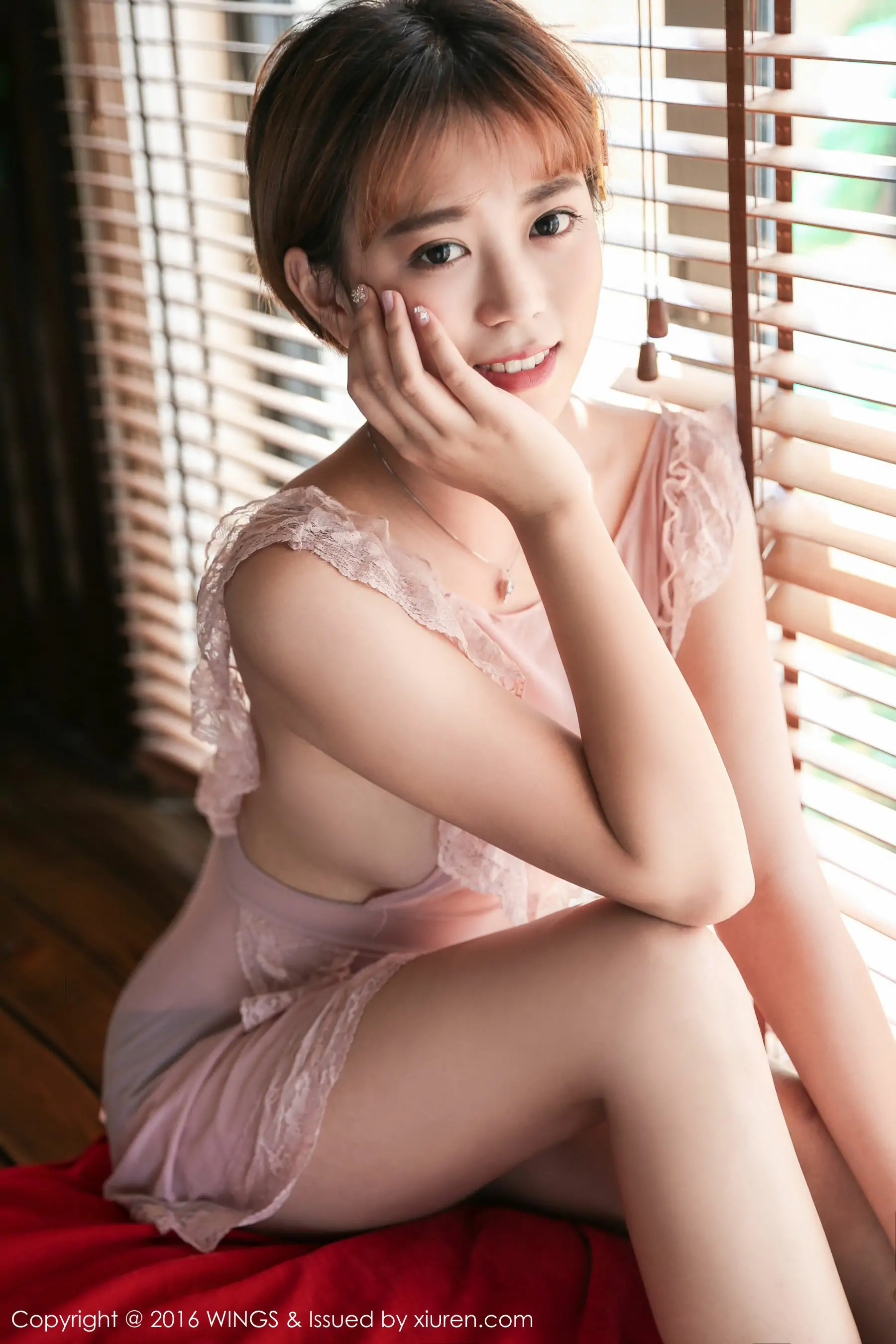 柠檬vivi – 极品短发帅气模特[WingS影私荟] Vol.019 写真集