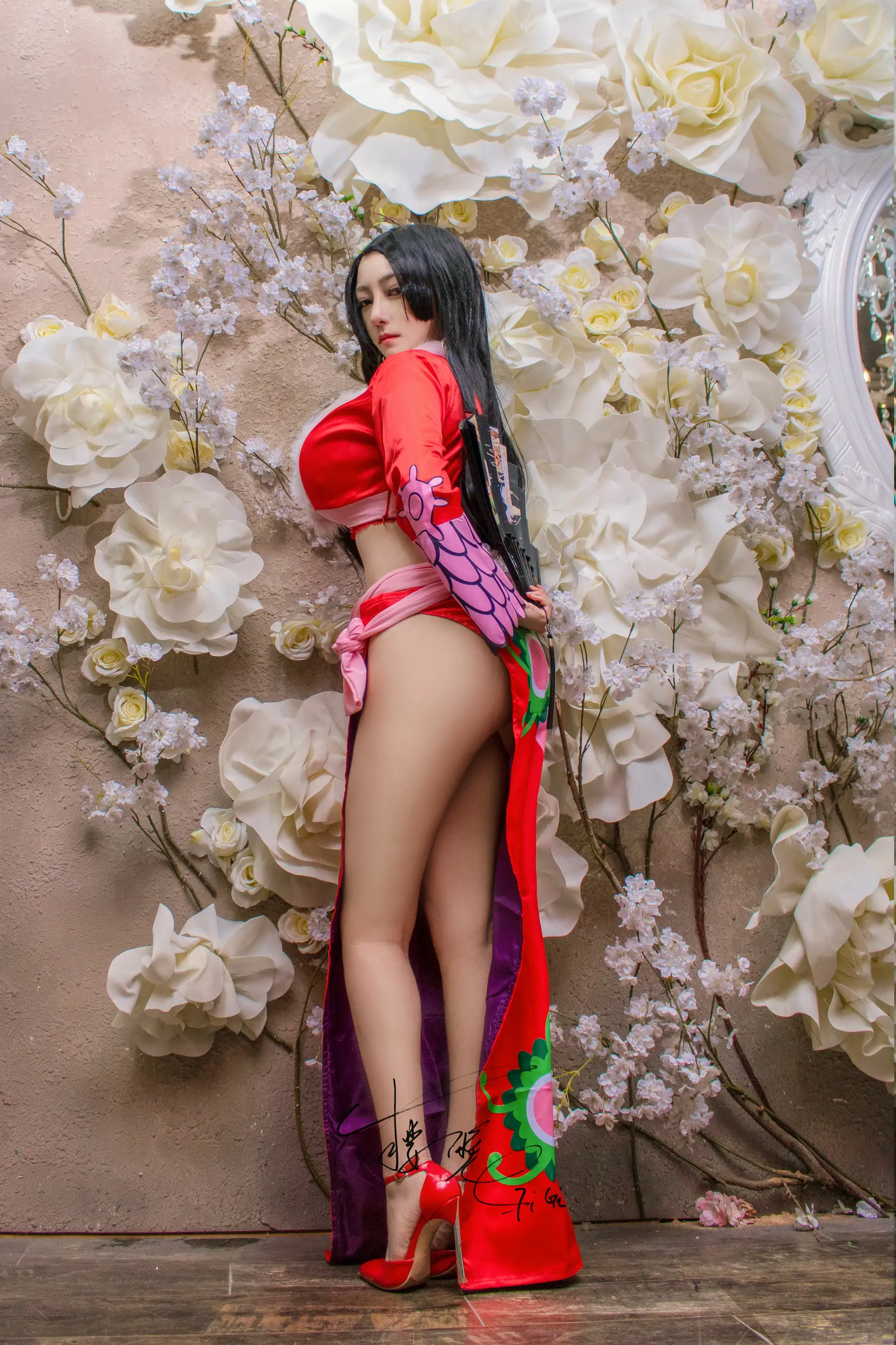 [网红COS] 网络红人樱晚gigi – 薄纱