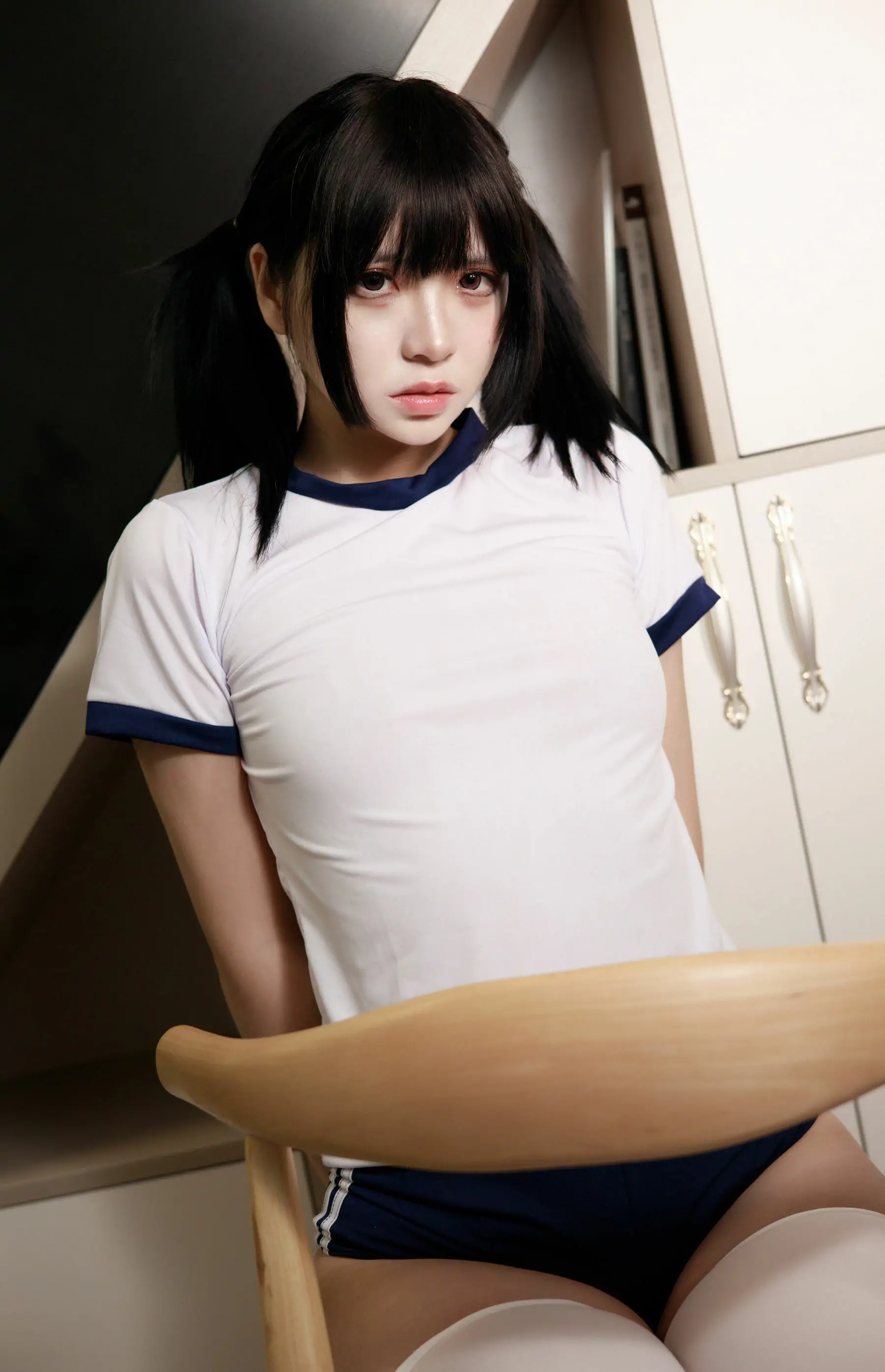 [福利COS] 疯猫ss – 白色情人节福袋 体操服