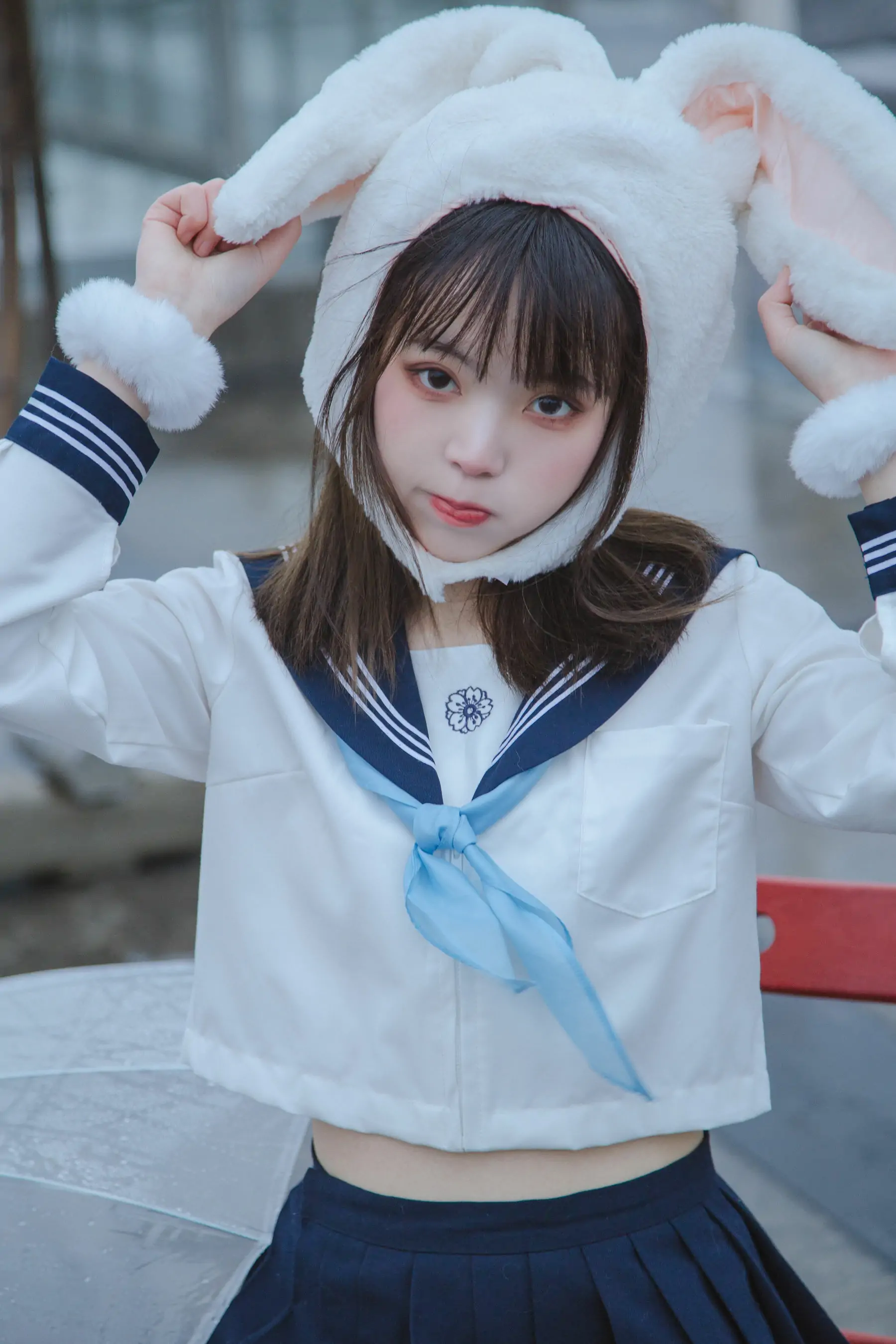 [福利COS] 可爱妹子Fushii_海堂 – 兔兔头